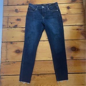 Banana Republic jeans with frayed ankles